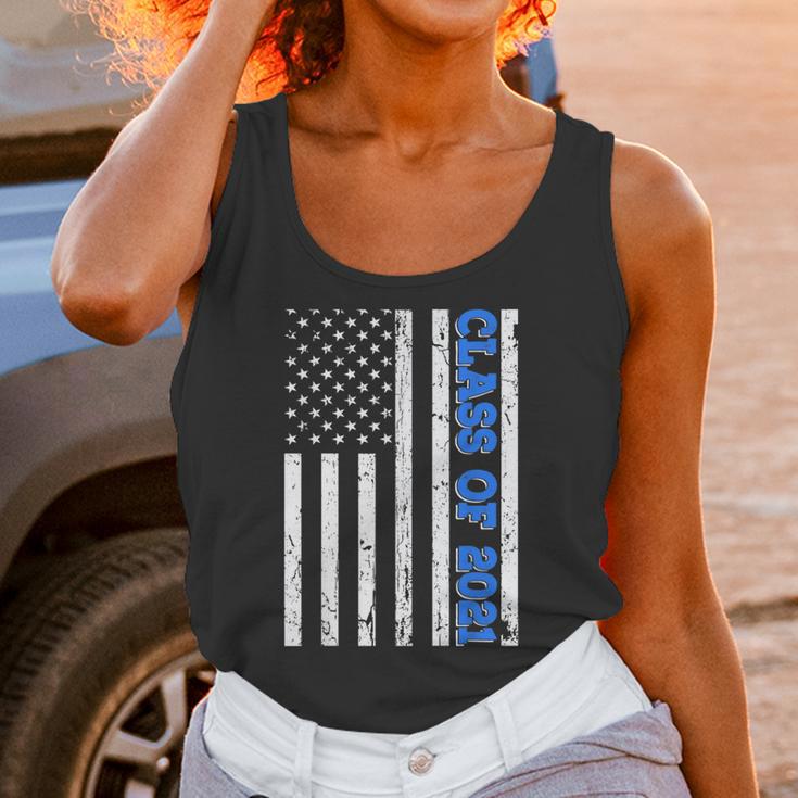 Funny Class Of 2021 American Flag Senior Graduation Unisex Tank Top