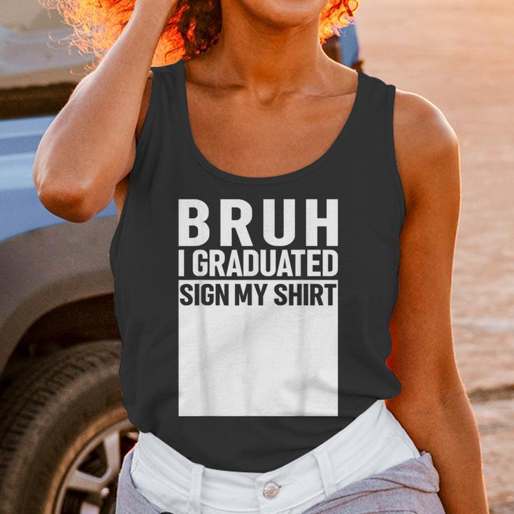 Funny College School Graduation 2025 I Graduated Sign My Unisex Tank Top