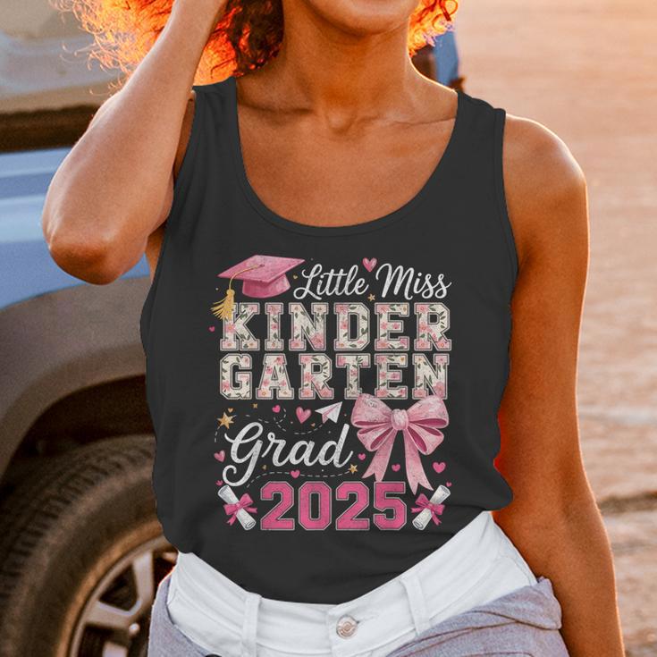 Girls Little Miss Kindergarten Grad 2025 Coquette Graduation Unisex Tank Top
