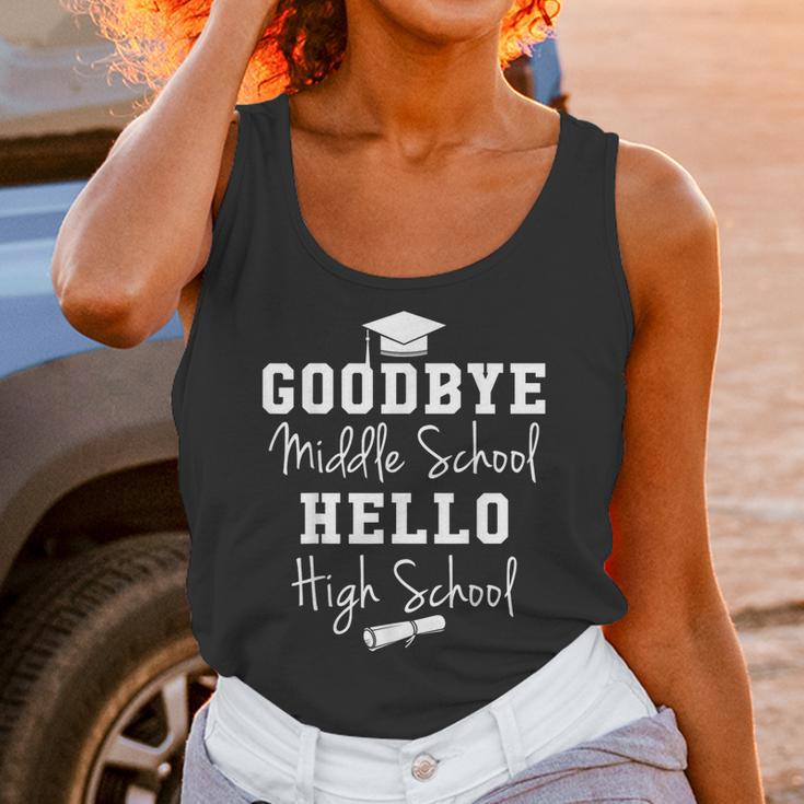 Goodbye Middle School Hello High School Graduation T-Shirt Unisex Tank Top