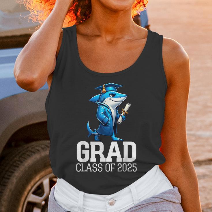 Grad Class Of 2025 Boys Shark Graduation Graduated Unisex Tank Top