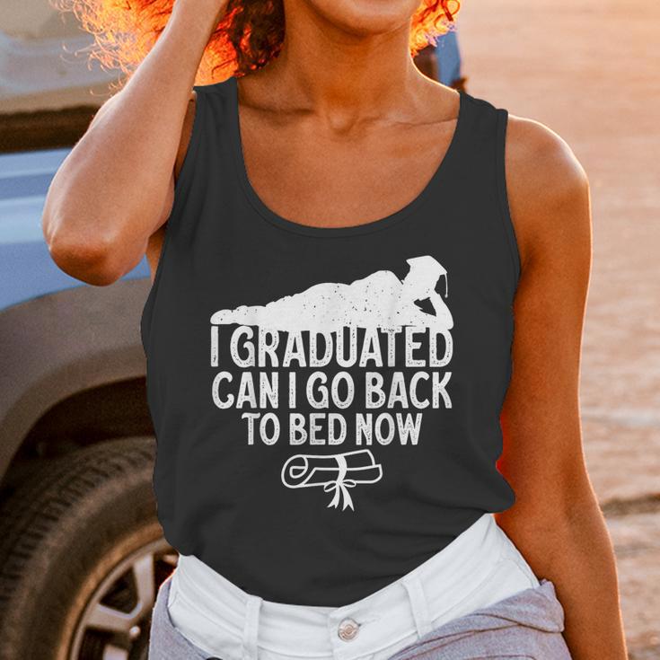 I Graduated Can I Go Back To Bed Now Graduation Men Unisex Tank Top