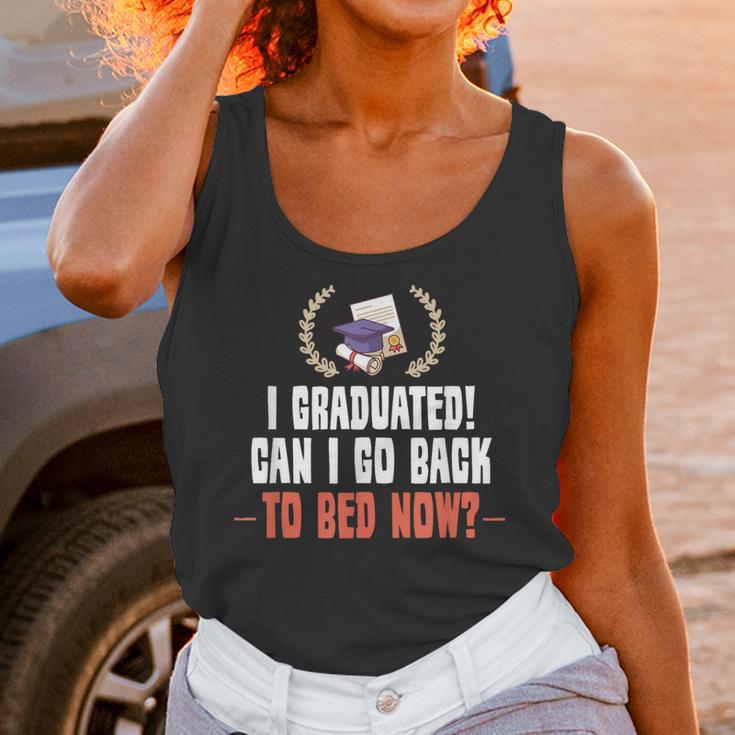 I Graduated Can I Go Back To Bed Graduation Unisex Tank Top