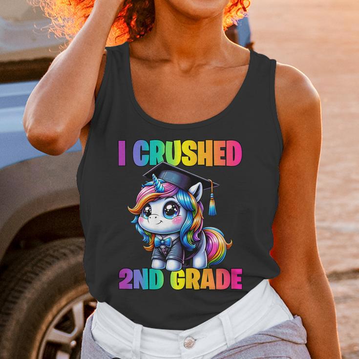 Graduation I Crushed 2nd Grade Unicorn Girls Grad Magical Unisex Tank Top