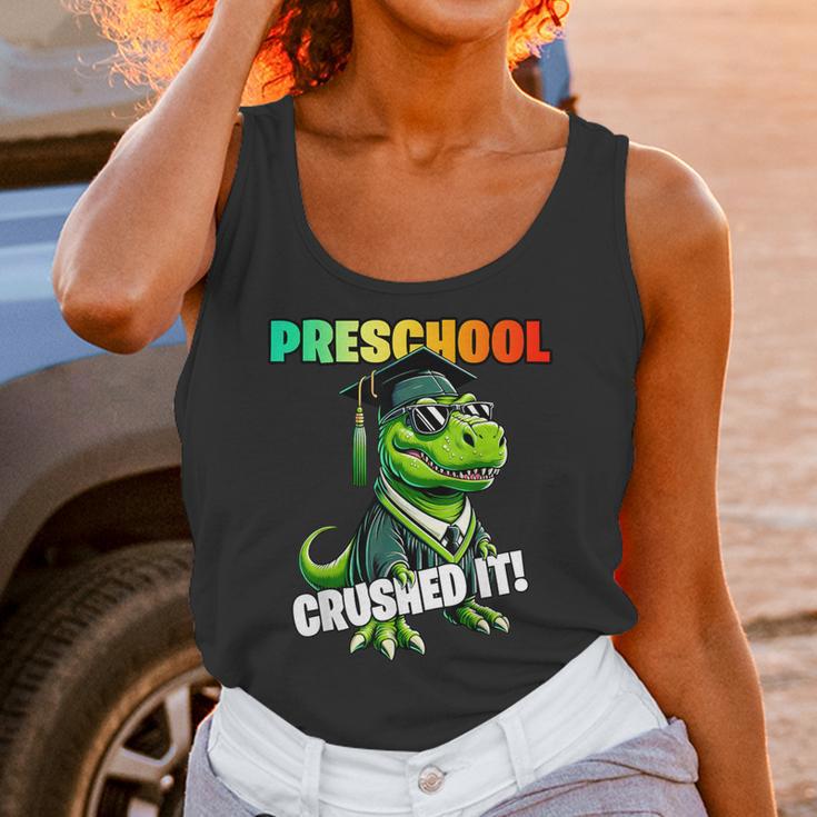 Graduation Preschool DinosaurRex Crushed It Boys Grad Unisex Tank Top