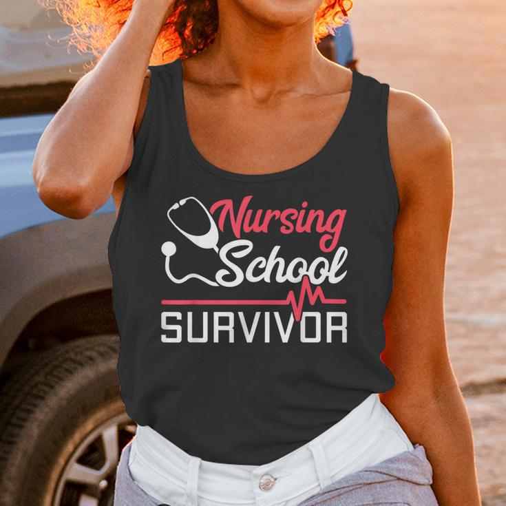 Graduation Shirt For Nurses Nursing School Survivor Tee Unisex Tank Top