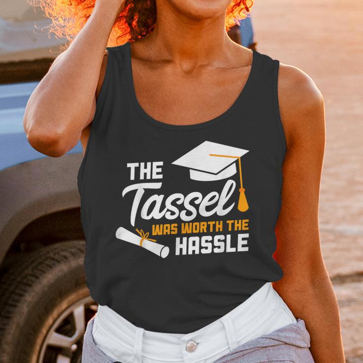 GraduationShirt Tassel Was Worth The Hassle Tee Unisex Tank Top