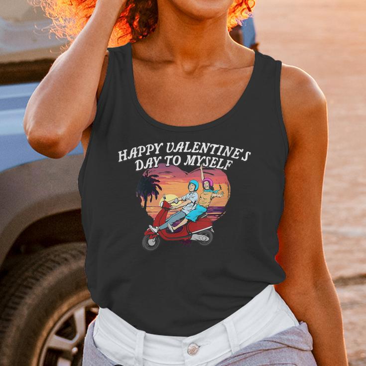 Happy Valentines Day To Myself Introvert Humor Unisex Tank Top Happy Valentines Day To Myself Introvert Humor Unisex Tank Top
