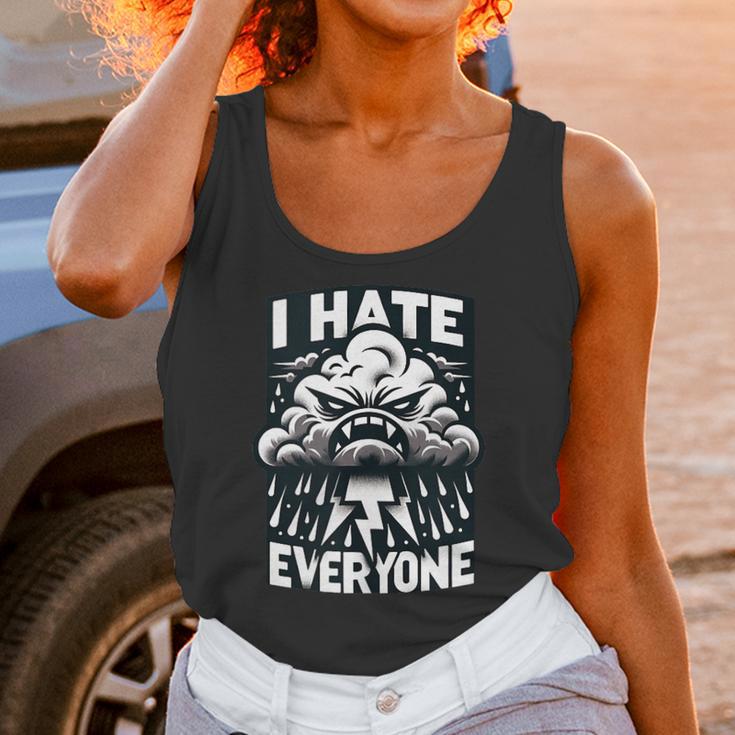 I Hate Everyone Introvert Anti-Social Dark Humor Unisex Tank Top I Hate Everyone Introvert Anti-Social Dark Humor Unisex Tank Top