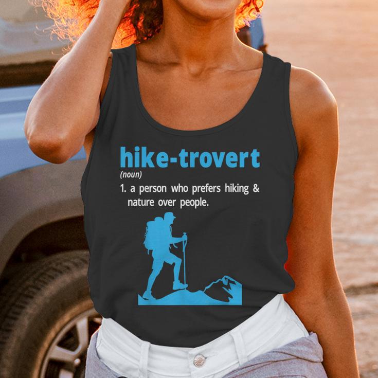 Hike-Trovert Hiking Humor Definition Introvert Unisex Tank Top