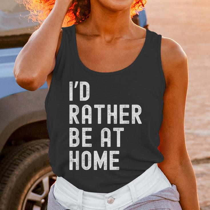 I'd Rather Be At Home Antisocial Introvert Tee Unisex Tank Top