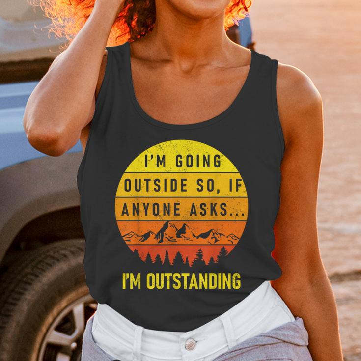 I'm Outstanding Retro Introvert Mountain Trip Lover Unisex Tank Top I'm Outstanding Retro Introvert Mountain Trip Lover Unisex Tank Top