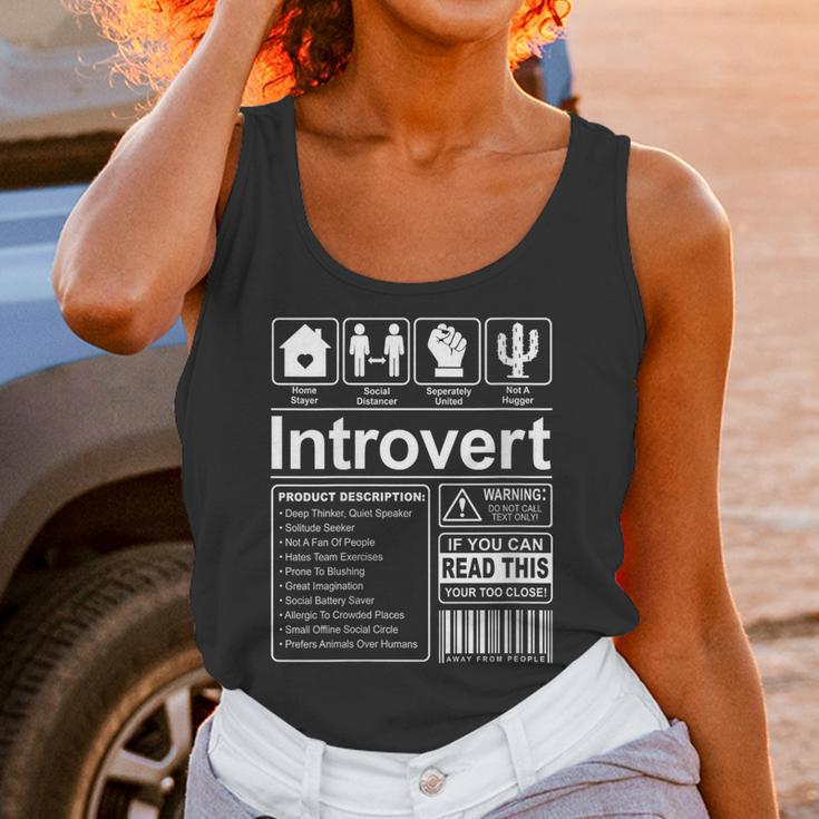 Introvert Label Antisocial Loner Socially Awkward Unisex Tank Top Introvert Label Antisocial Loner Socially Awkward Unisex Tank Top