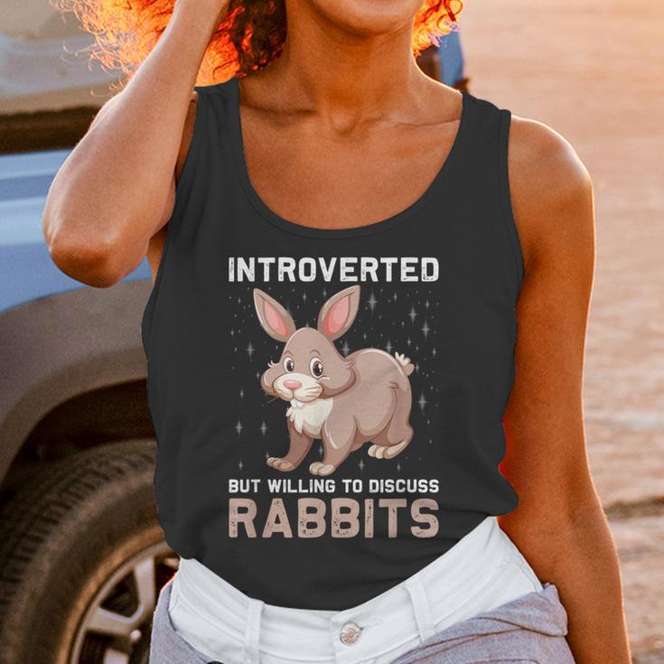 Introverted Rabbits Bunny Lover Rabbit Introvert Unisex Tank Top