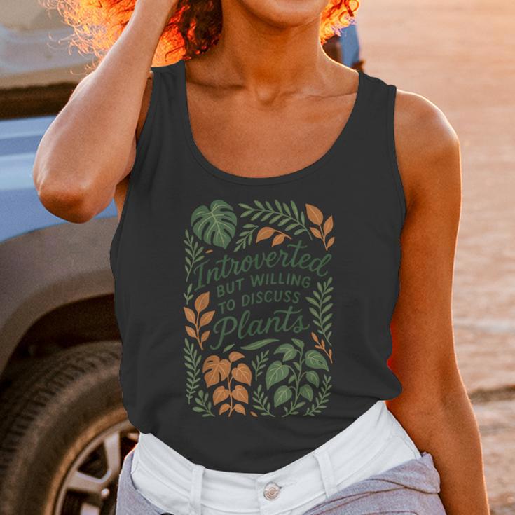 Introverted But Willing To Discuss Plants Botanical Unisex Tank Top Introverted But Willing To Discuss Plants Botanical Unisex Tank Top