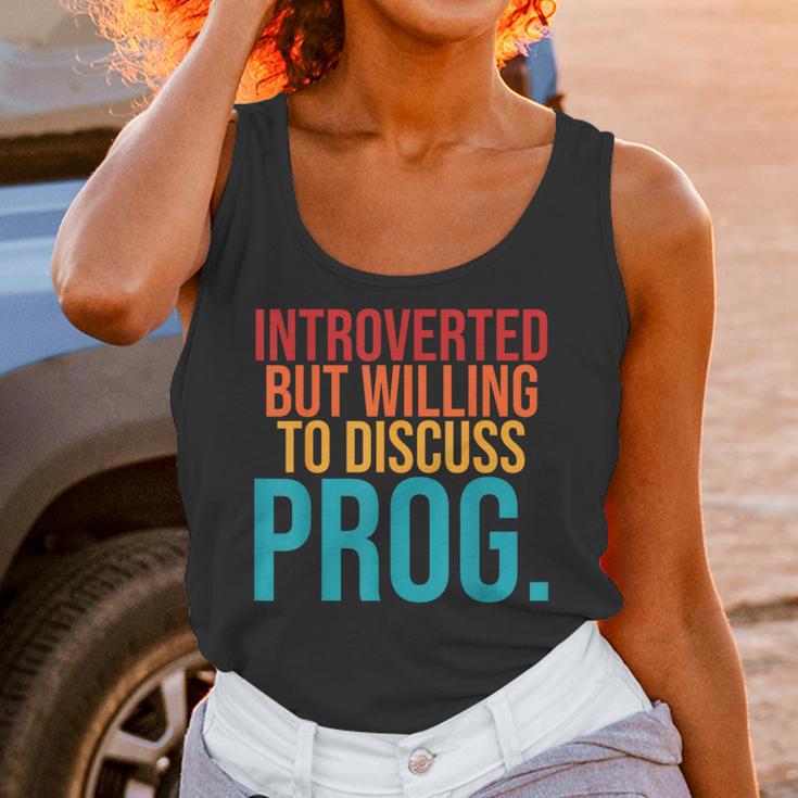 Introverted But Willing To Discuss Prog Rock Music Lover Unisex Tank Top