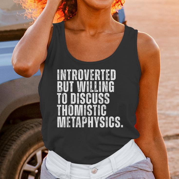 Introverted But Willing To Discuss Thomistic Metaphysics Unisex Tank Top Introverted But Willing To Discuss Thomistic Metaphysics Unisex Tank Top