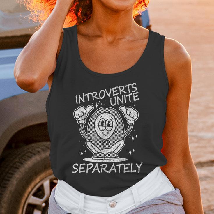Introverts Unite Anti-Social Shy Person Joke Unisex Tank Top