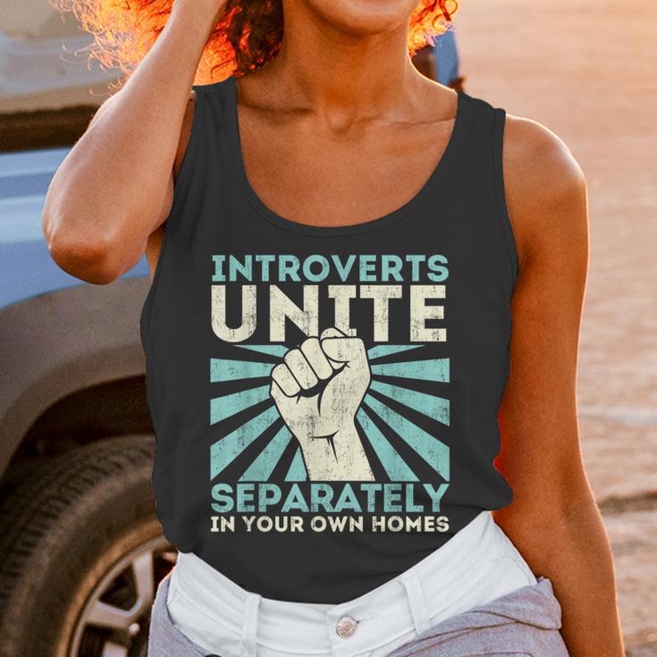 Introverts Unite Separately Introverted Antisocial Unisex Tank Top