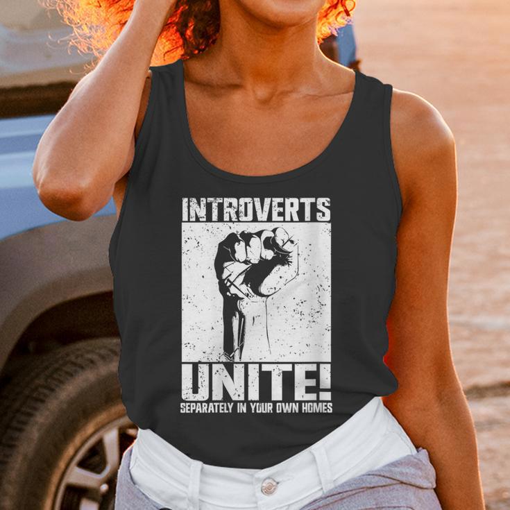 Introverts Unite Separately In Your Own Homes Introvert Unisex Tank Top Introverts Unite Separately In Your Own Homes Introvert Unisex Tank Top