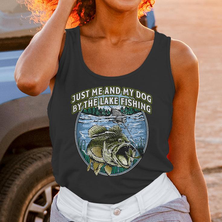 Just Let Me And My Dog By Lake Fishing Introvert Lifestyle Unisex Tank Top Just Let Me And My Dog By Lake Fishing Introvert Lifestyle Unisex Tank Top