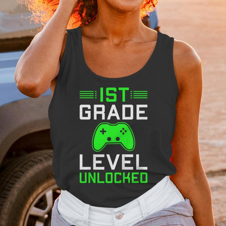 Kids 1st Grade Level Unlocked Back To School Gamer Graduation Unisex Tank Top