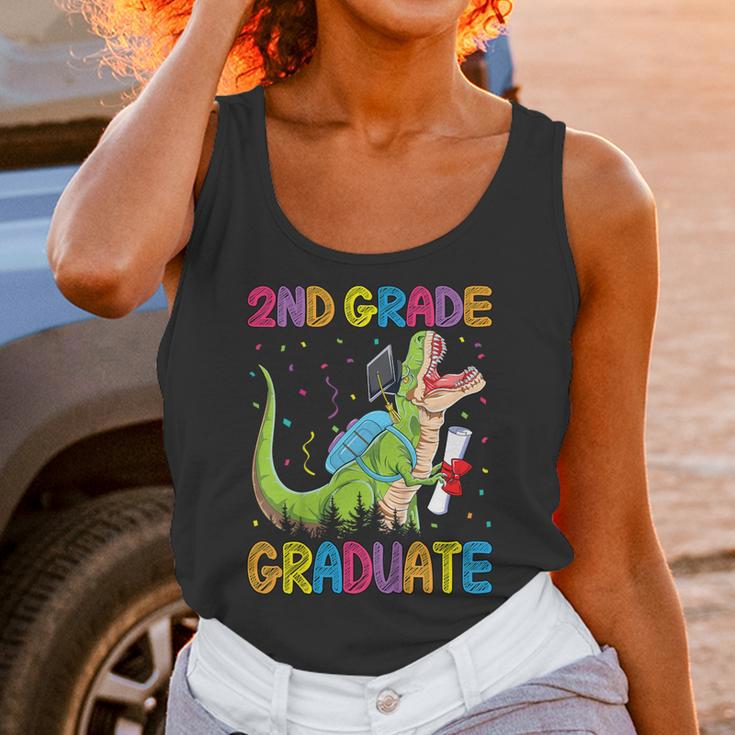 Kids 2nd Grade Graduate Dinosaur Trex 2nd Grade Graduation Unisex Tank Top