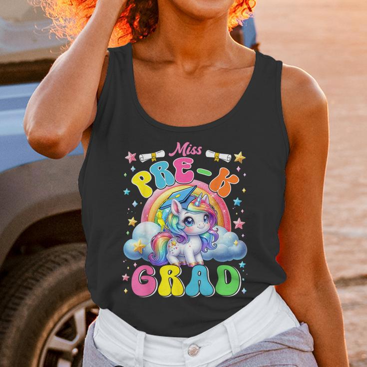 Kids Miss Pre-K Grad Graduation Cute Unicorn Rainbow Girls Unisex Tank Top