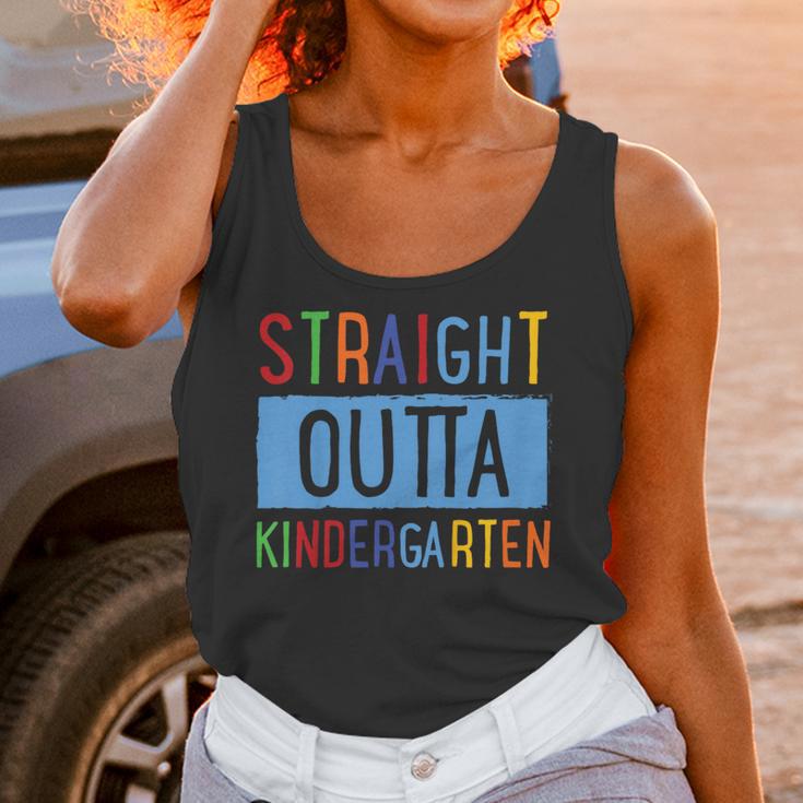Kids STRAIGHT OUTTA KINDERGARTEN T-SHIRT FUNNY GRADUATION GIFT Unisex Tank Top