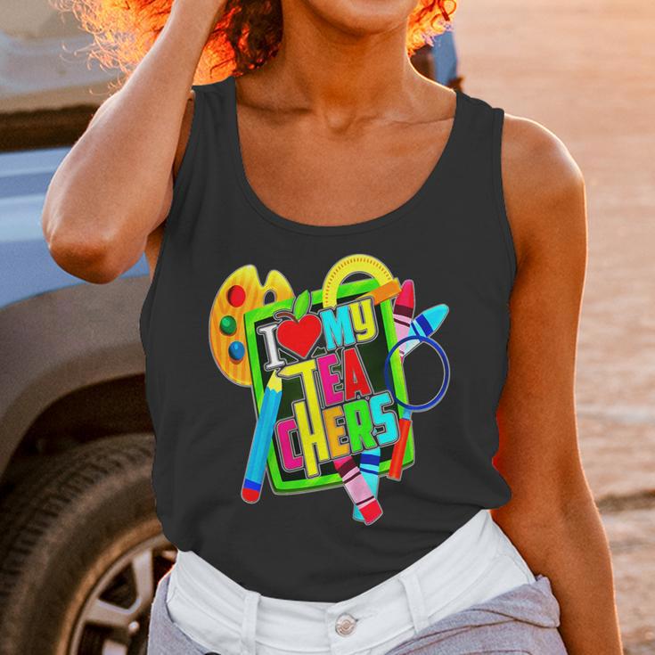 Kids Teens Graduation I Heart My Teachers I Love My Teachers Unisex Tank Top