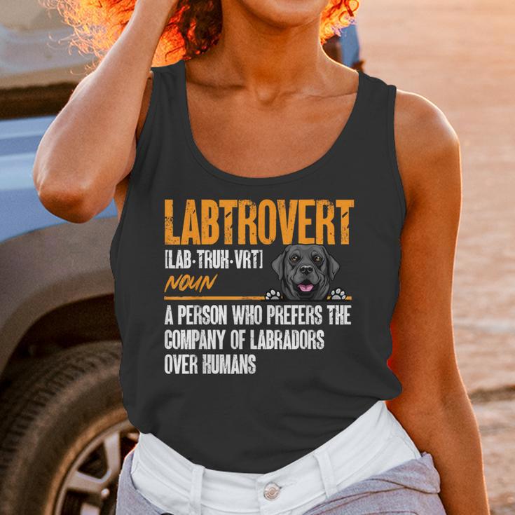 Labrador Retriever Labtrovert Definition Introvert Labrador Unisex Tank Top Labrador Retriever Labtrovert Definition Introvert Labrador Unisex Tank Top