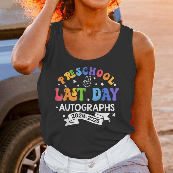Last Day Of School Year 2025 Preschool Autograph Graduation Unisex Tank Top