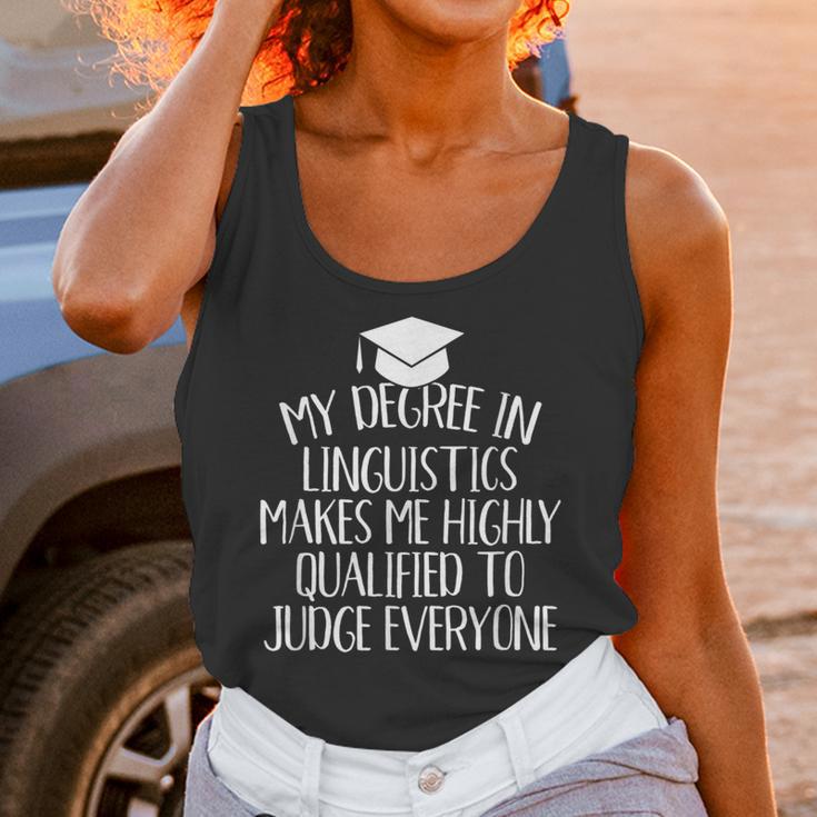 Linguistics Major Graduation Unisex Tank Top