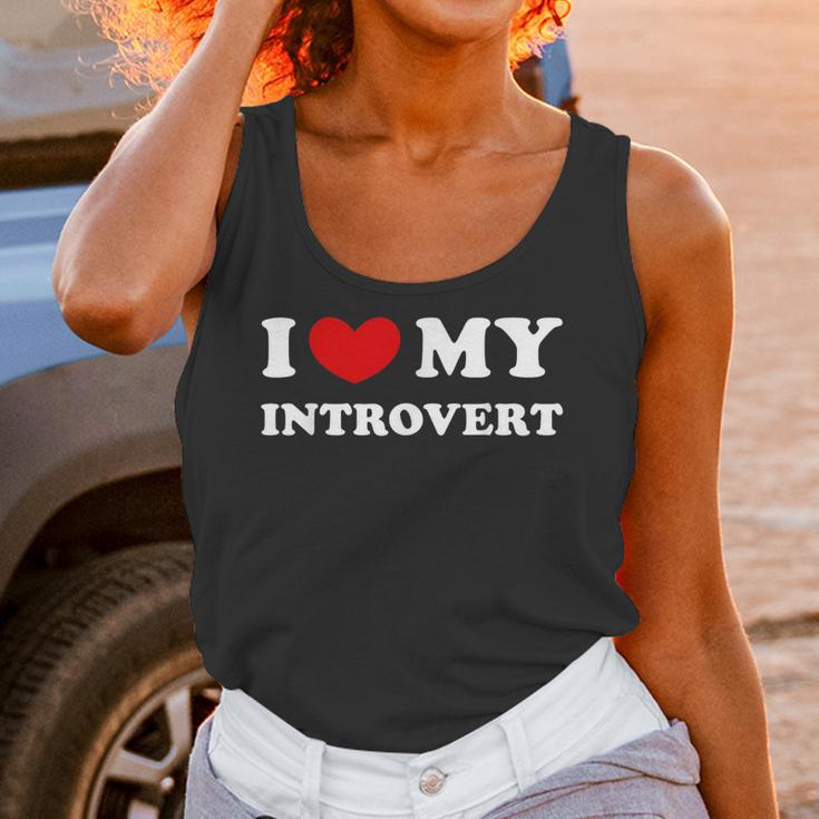 I Love My Introvert I Heart My Introvert Unisex Tank Top I Love My Introvert I Heart My Introvert Unisex Tank Top