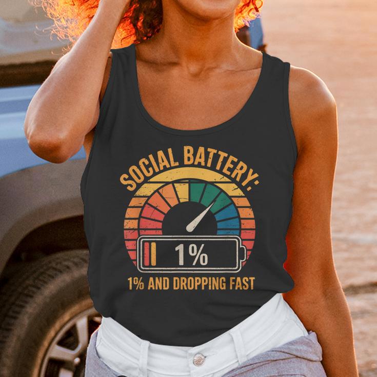 Low Social Battery Introvert Energy Unisex Tank Top Low Social Battery Introvert Energy Unisex Tank Top