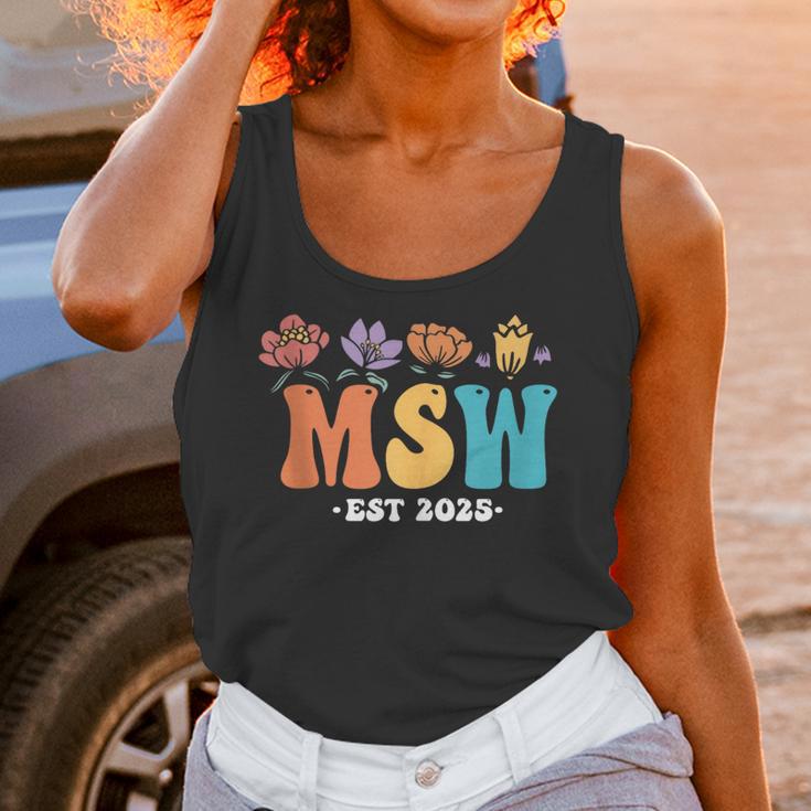 MSW Est 2025 Graduation School Social Worker Shirt Master Unisex Tank Top