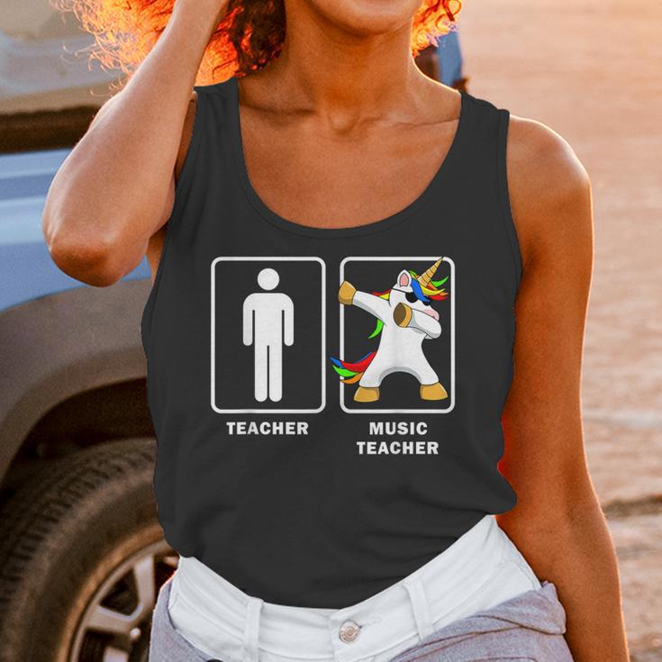 Music Teacher Dabbing Unicorn Graduation Shirt Unisex Tank Top