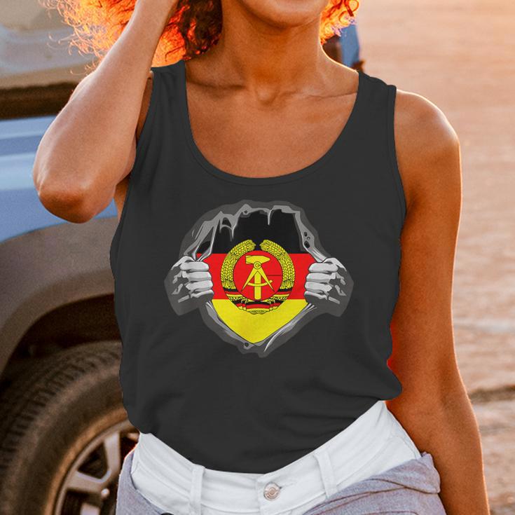 Nostalgia Chest Flag GDR Unisex Tank Top Nostalgia Chest Flag GDR Unisex Tank Top