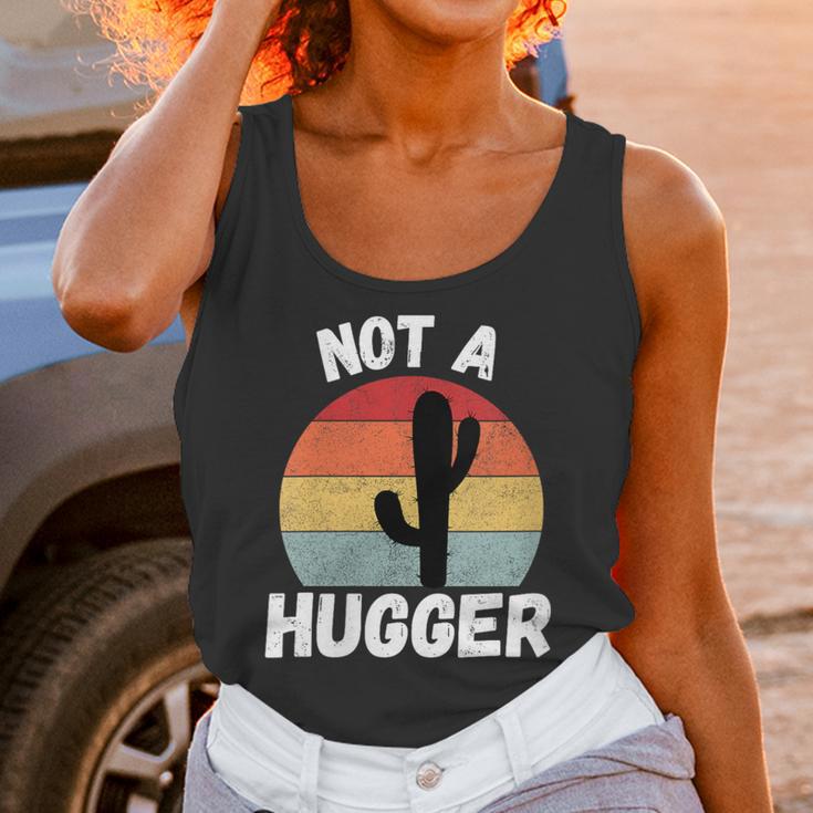 Not A Hugger Cactus Introvert Antisocial Unisex Tank Top