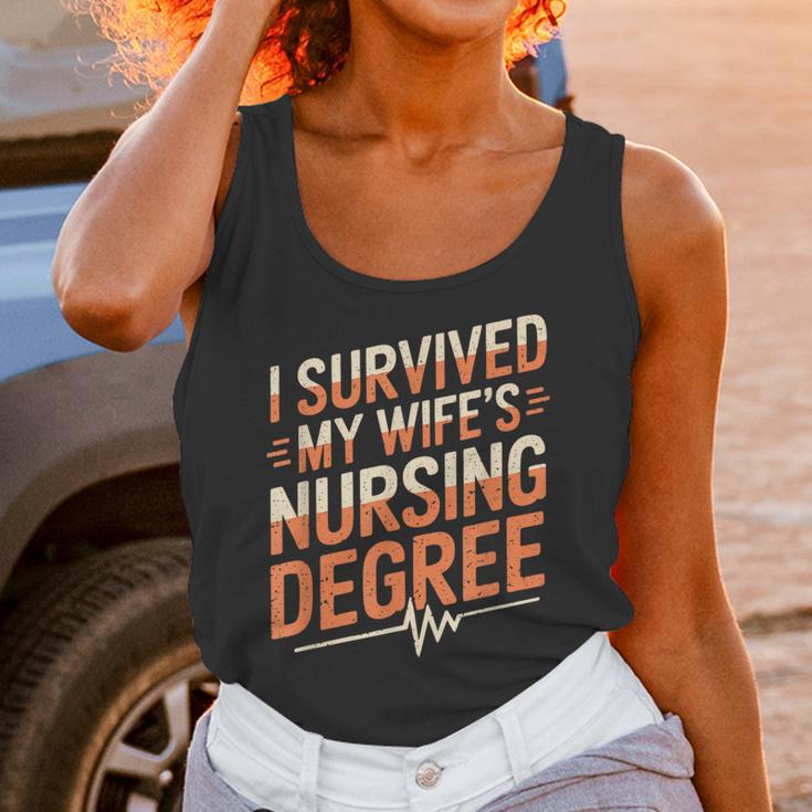 Nurse Graduation I Survived My Wife'S Nursing Degree Nurse Unisex Tank Top