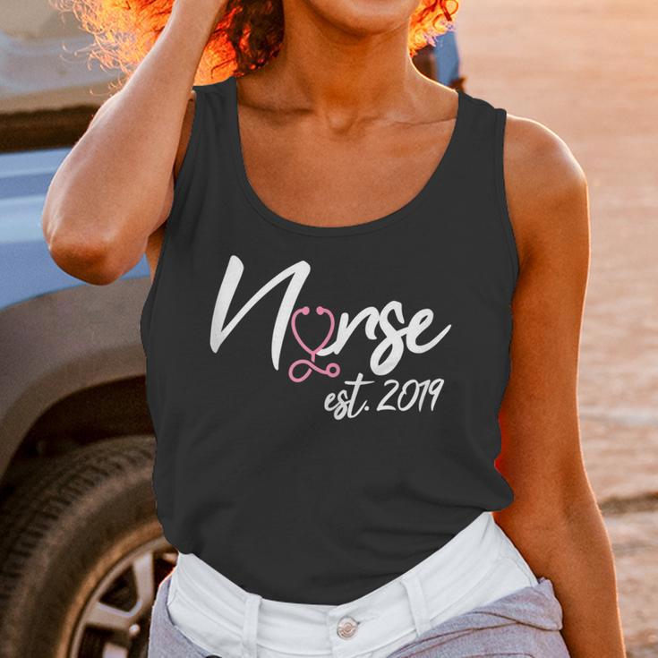 Nursing School Survivor Apparel Graduation Nurse RN EST 2019 Unisex Tank Top