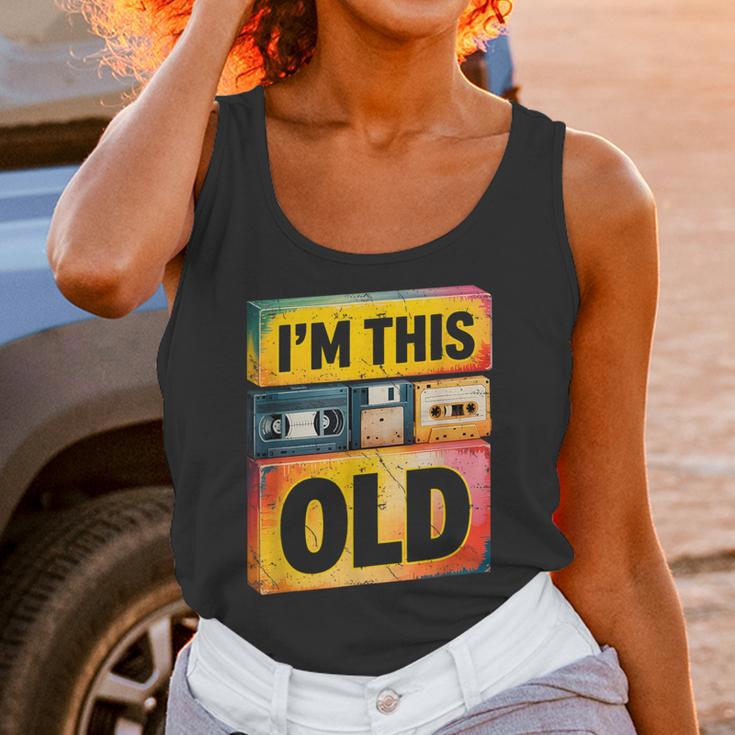 Im This Old Retro 80s 90s VHS Cassette Floppy Disk Nostalgia Unisex Tank Top Im This Old Retro 80s 90s VHS Cassette Floppy Disk Nostalgia Unisex Tank Top