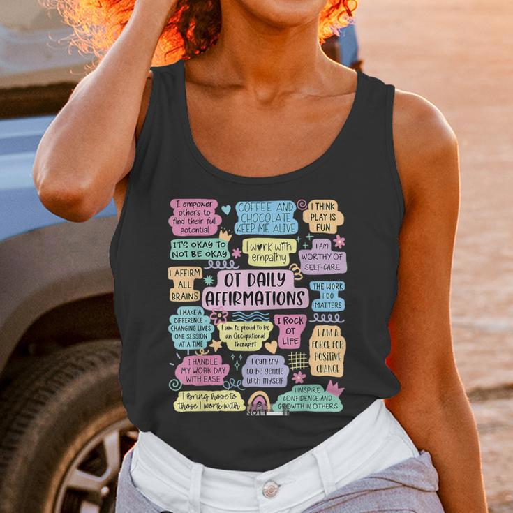 OT Daily Affirmations Occupational Therapy Month Graduation Unisex Tank Top