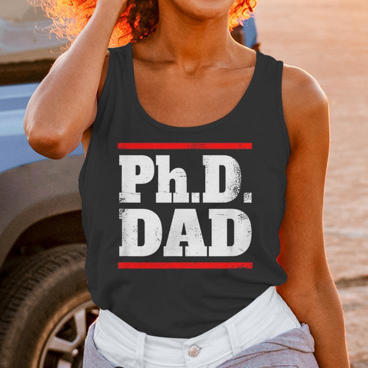 PHD DAD Shirt Doctorate Graduation Fathers Day Unisex Tank Top