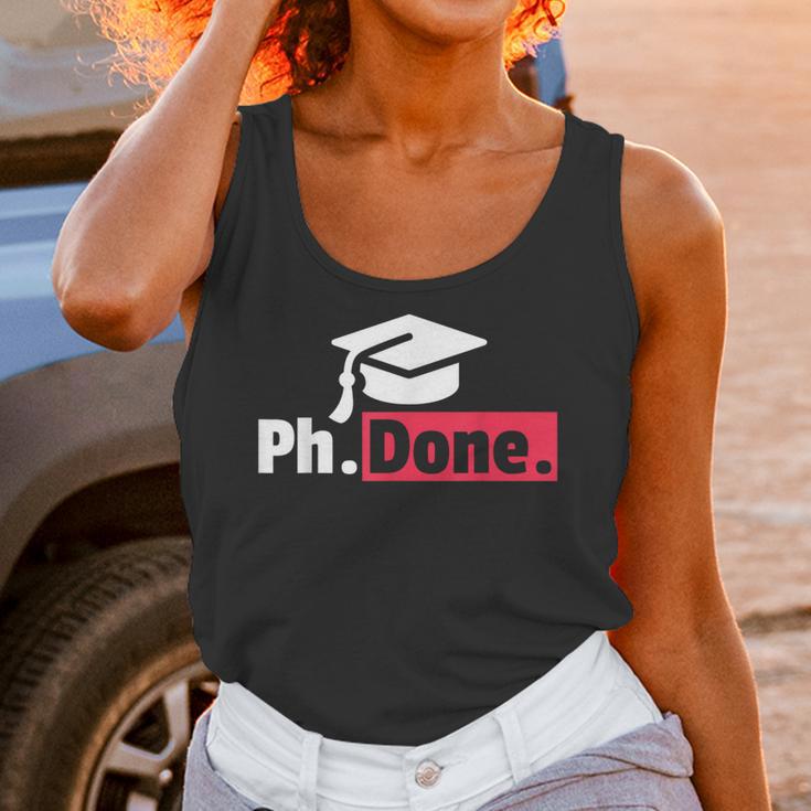 PhD GraduationShirt PhDone Tee For Graduates Unisex Tank Top