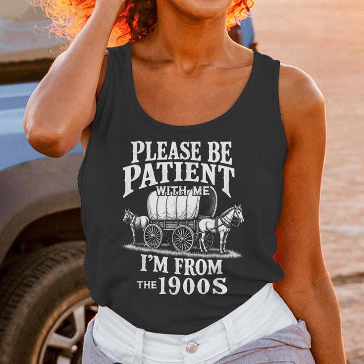 Playful Pace Humor Please Be Patient I'm From The 1900s Unisex Tank Top