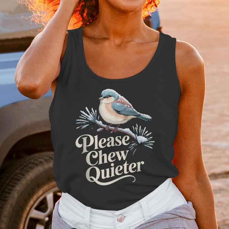 Please Chew Quieter Introvert Christmas Bird Lover Unisex Tank Top Please Chew Quieter Introvert Christmas Bird Lover Unisex Tank Top