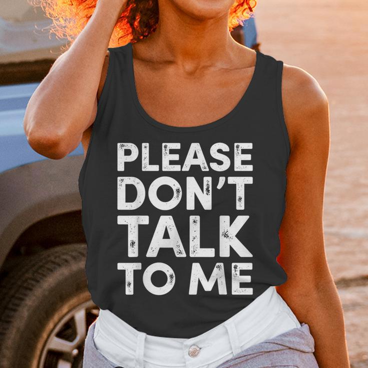 Please Don't Talk To Me Introvert Graphic Unisex Tank Top Please Don't Talk To Me Introvert Graphic Unisex Tank Top