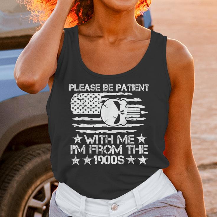 Please Be Patient With Me I'm From The 1900s USA Flag Skull Unisex Tank Top Please Be Patient With Me I'm From The 1900s USA Flag Skull Unisex Tank Top