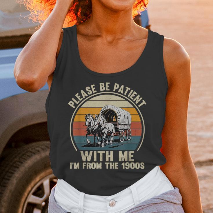 Please Be Patient With Me I'm From The 1900s Vintage Wagon Unisex Tank Top